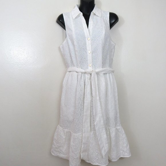 Draper James Dresses Draper James Medium White Cotton Eyelet Dress